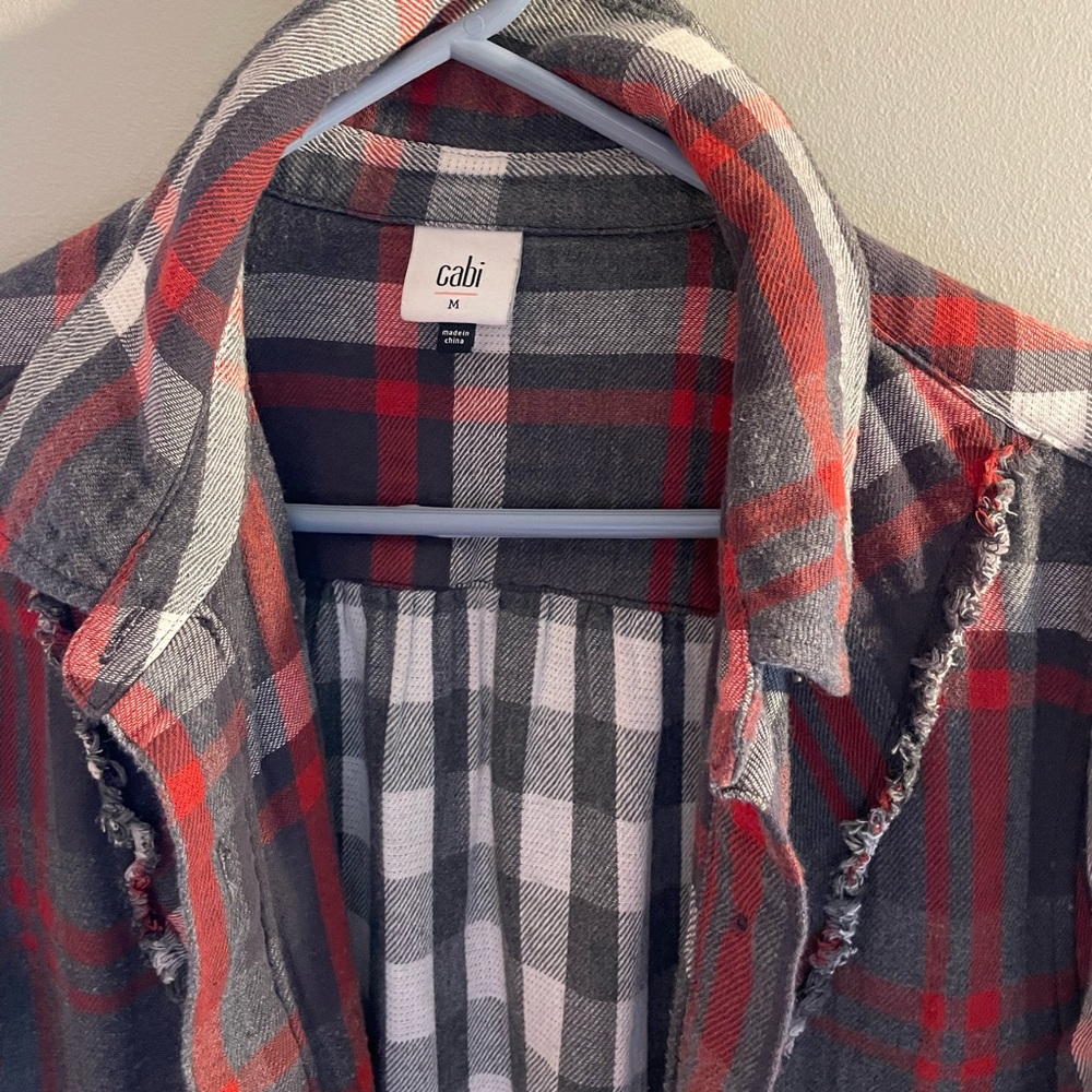 CABI Plaid Flannel Shacket